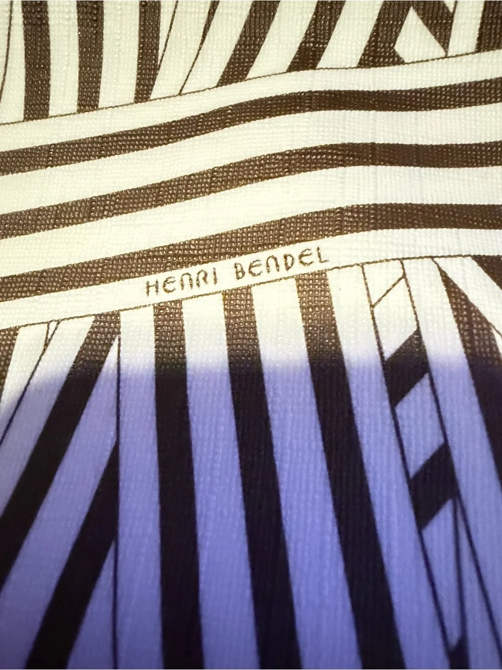 Henri Bendel Disturbed Stripe Travel Jewelry Roll / Wrap
